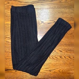 Lauren Ralph Lauren Black Lace Overlay Leggings